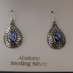 Abalone Sterling Silver Earrings